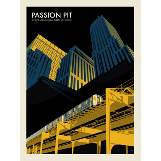 Passion Pit concert poster by Methane Studios (SOLD OUT)