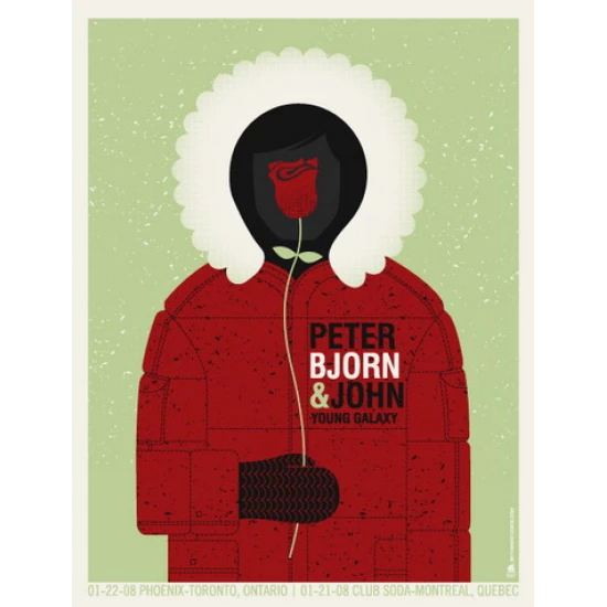 Peter Bjorn & John Canada Concert Poster by Methane Studios (SOLD OUT)