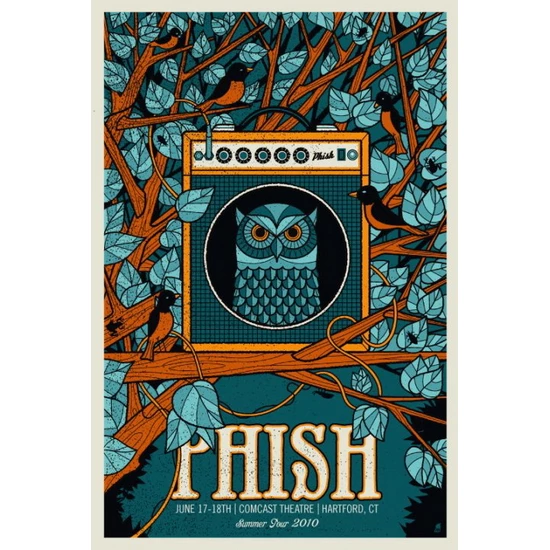 PHISH Hartford concert poster by Methane Studios (SOLD OUT)