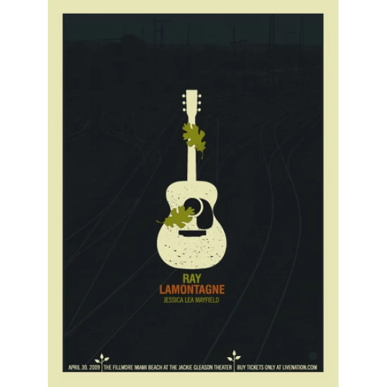 Ray Lamontagne 2009 Concert Poster by Methane Studios (SOLD OUT)