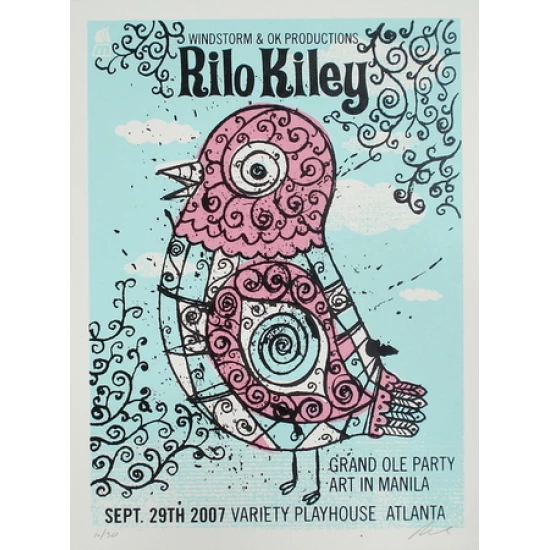 Rilo Kiley 2007 mini poster by Methane Studios (SOLD OUT)