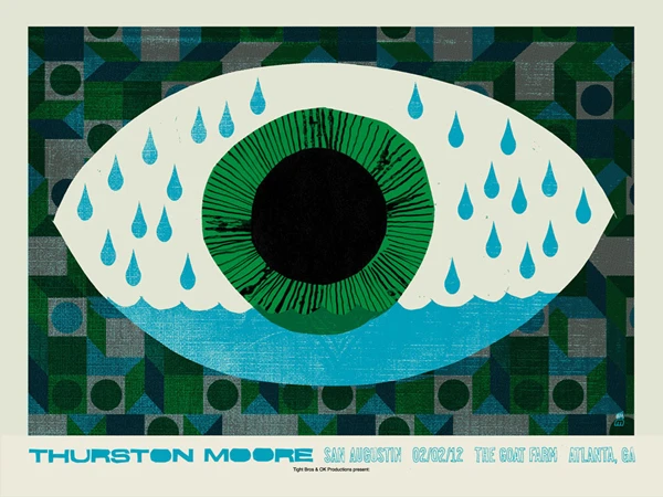 Thurston Moore concert poster by Methane Studios (SOLD OUT)