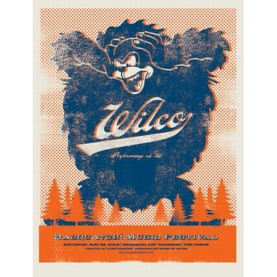 Wilco Concert Poster (Sasquatch Festival) (SOLD OUT)