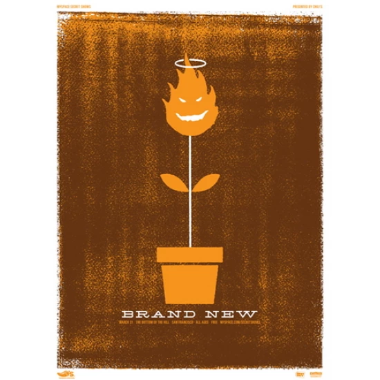 Brand New concert poster by Micah Smith (SOLD OUT)
