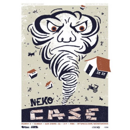 Neko Case Concert Poster by Micah Smith