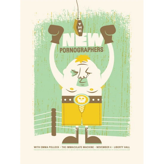 The New Pornographers Concert Poster by Micah Smith (SOLD OUT)