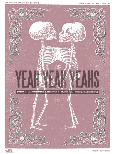 The Yeah Yeah Yeahs concert poster by Micah Smith (SOLD OUT)