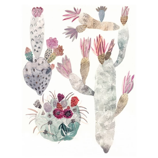Cactus Trio print by Michelle Morin (SOLD OUT)