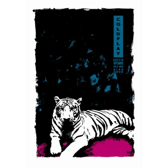 Coldplay Concert Poster by Billy Perkins (SOLD OUT)
