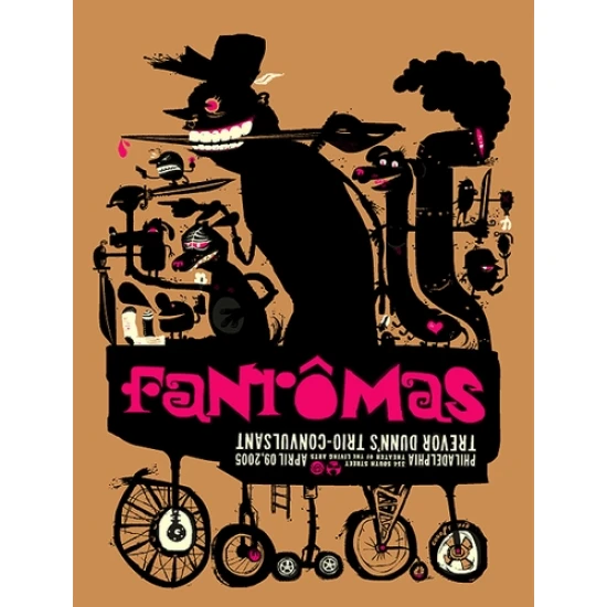 The Fantomas Concert Poster by The Little Friends of Printmaking (SOLD OUT)
