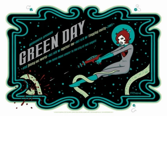 Green Day Concert Poster (White Version) (SOLD OUT)