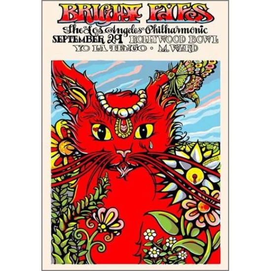 Bright Eyes Concert Poster by Michael Michael Motorcycle (SOLD OUT)