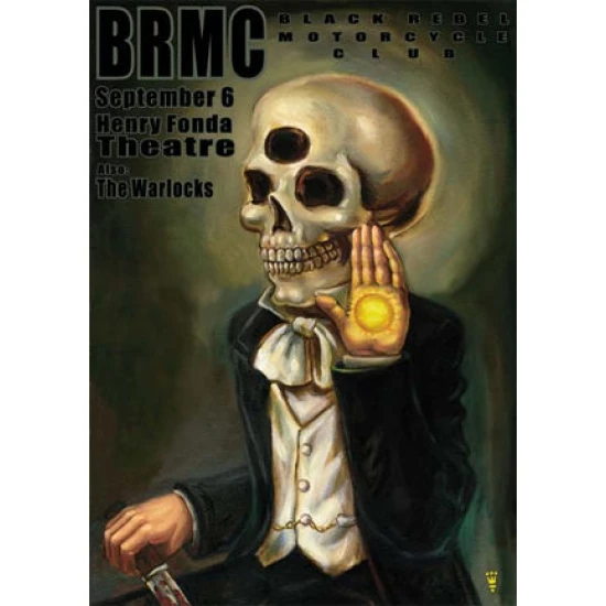Black Rebel Motorcycle Club Concert Poster by Michael Michael Motorcycle (SOLD OUT)