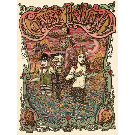 Coney Island 2004 Poster by Michael Michael Motorcycle (SOLD OUT)