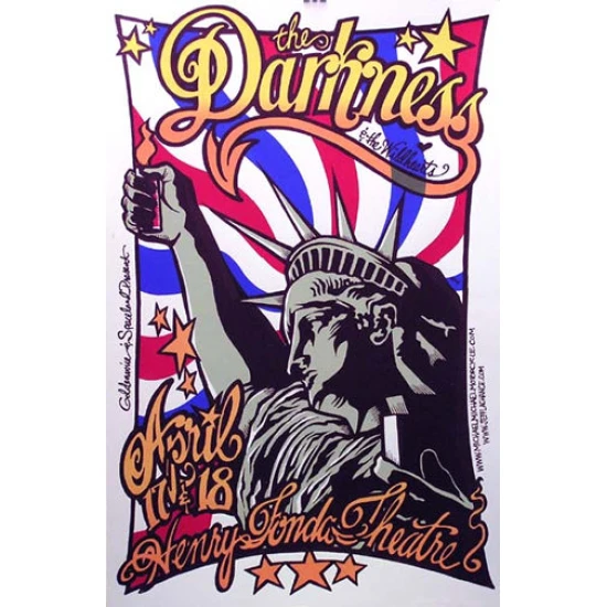 The Darkness Concert Poster by Michael Michael Motorcycle (SOLD OUT)