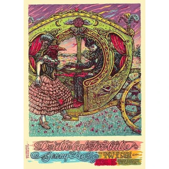 Death Cab For Cutie Concert Poster by Michael Michael Motorcycle (SOLD OUT)