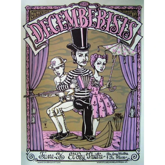 The Decemberists 2004 Concert Poster by Michael Michael Motorcycle (SOLD OUT)