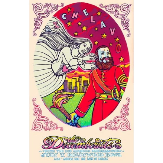 The Decemberists 2007 Concert Poster by Michael Michael Motorcycle