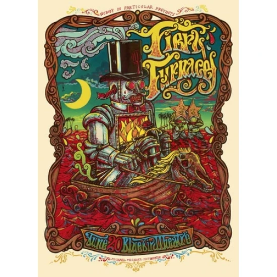 Fiery Furnaces Concert Poster by Michael Michael Motorcycle