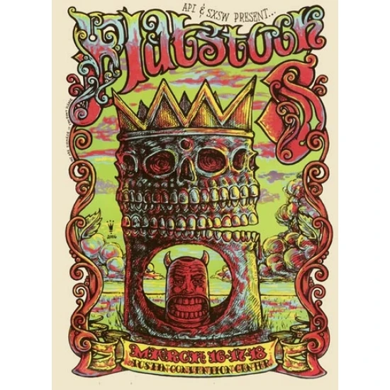 Flatstock 12 Poster by Michael Michael Motorcycle