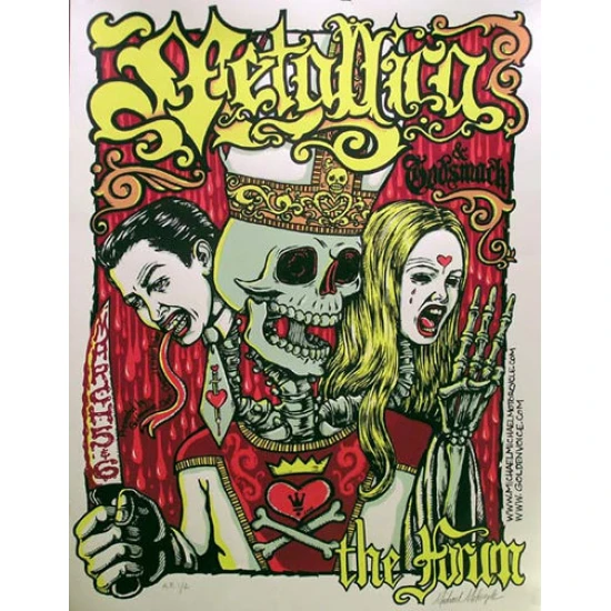 Metallica Concert Poster by Michael Michael Motorcycle (SOLD OUT)