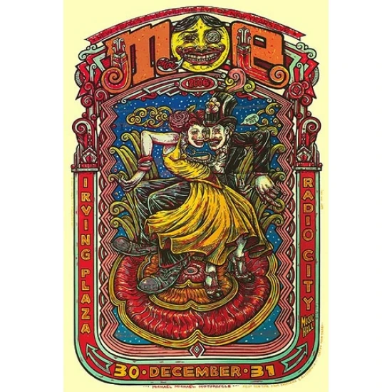 Moe Radio City Concert Poster by Michael Michael Motorcycle (SOLD OUT)