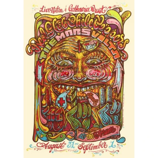 Red Hot Chili Peppers & The Mars Volta Concert Poster (SOLD OUT)
