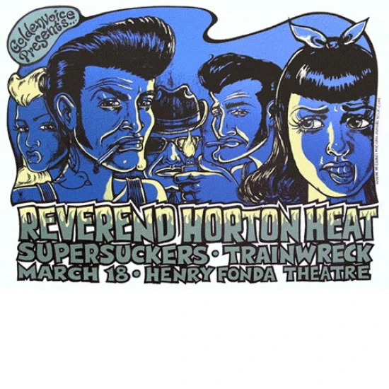 Reverend Horton Heat Concert Poster by Michael Michael Motorcycle