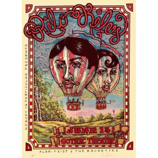 Rilo Kiley Concert Poster by Michael Michael Motorcycle (SOLD OUT)