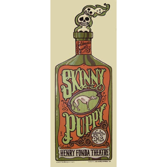 Skinny Puppy Concert Poster by Michael Michael Motorcycle (SOLD OUT)