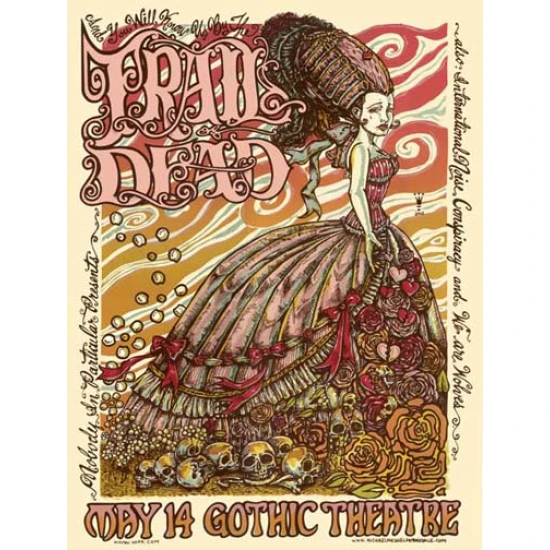 Trail of Dead Concert Poster by Michael Michael Motorcycle (SOLD OUT)