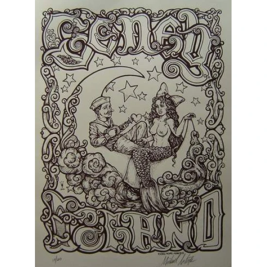 Coney Island 2005 Poster (Key Line) by Michael Michael Motorcycle