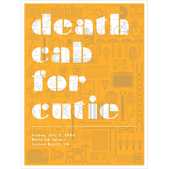Death Cab for Cutie Concert Poster by Jason Munn (SOLD OUT)