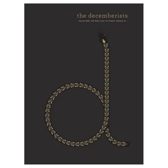 The Decemberists 2009 Concert Poster by Jason Munn (SOLD OUT)