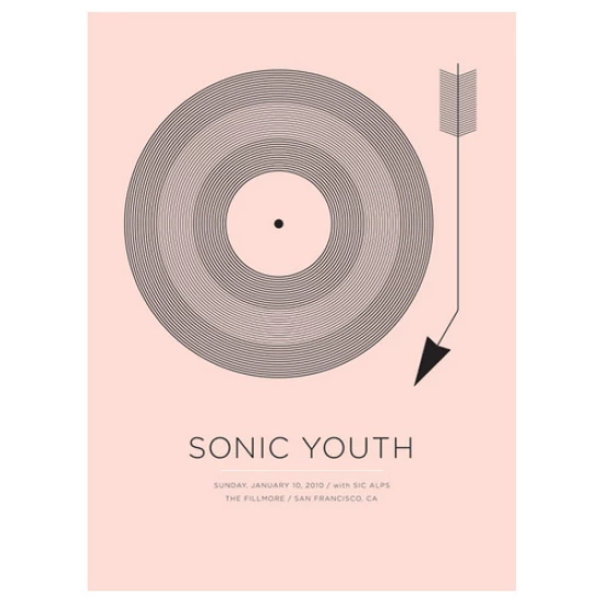 Sonic Youth San Francisco concert poster by Jason Munn (SOLD OUT)
