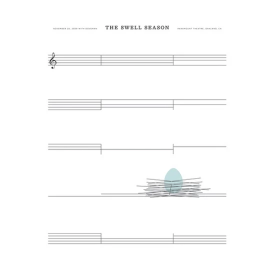 The Swell Season concert poster by Jason Munn (SOLD OUT)