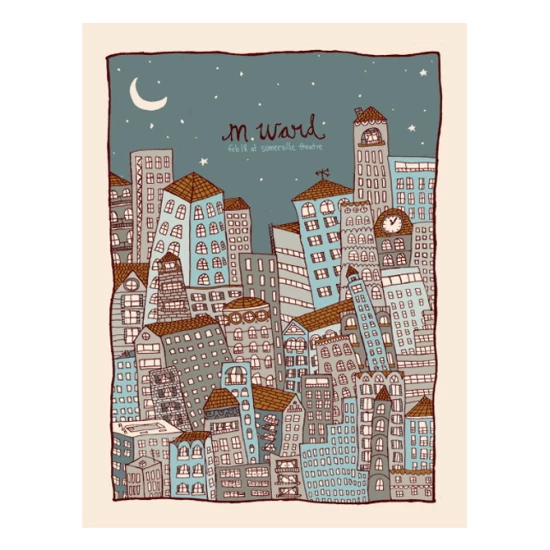 M. Ward Concert Poster by Nate Duval (SOLD OUT)