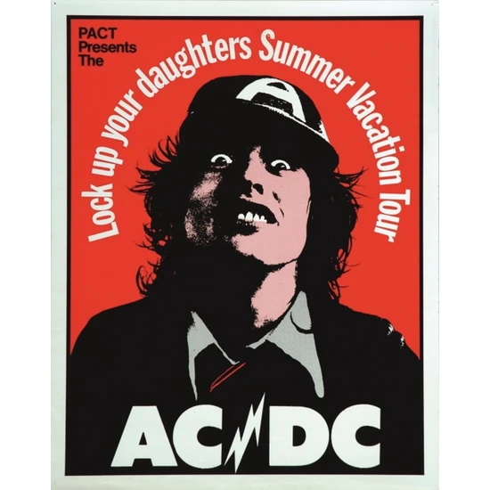 AC/DC 1975 Concert Poster by Graeme Webber