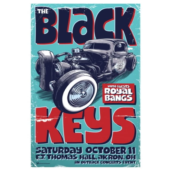The Black Keys Concert Poster by Daymon Greulich (SOLD OUT)
