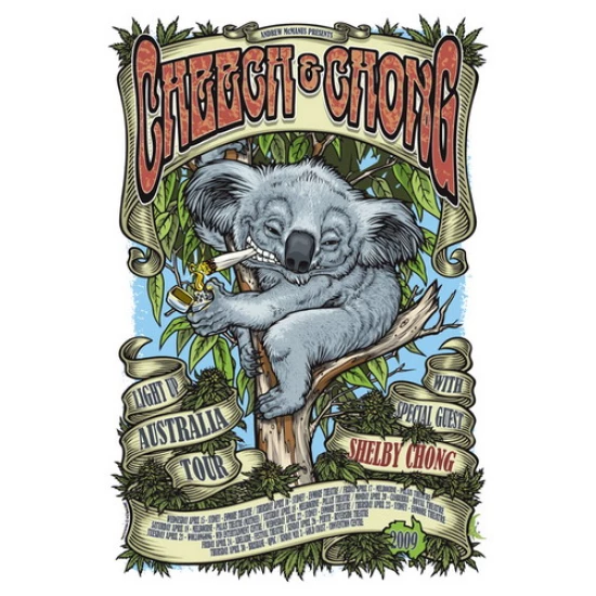Cheech and Chong Tour Poster by Daymon Greulich