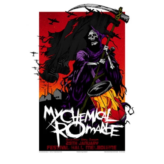 My Chemical Romance 2007 Concert Poster by Rhys Cooper (SOLD OUT)