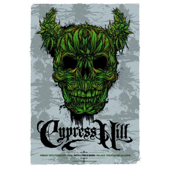 Cypress Hill Concert Poster by Ken Taylor