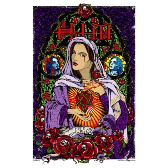 HIM 2008 Concert Poster by Rhys Cooper