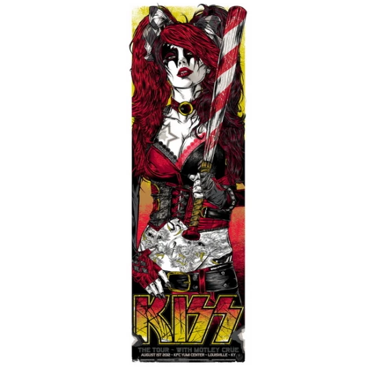 KISS concert poster by Rhys Cooper (SOLD OUT)