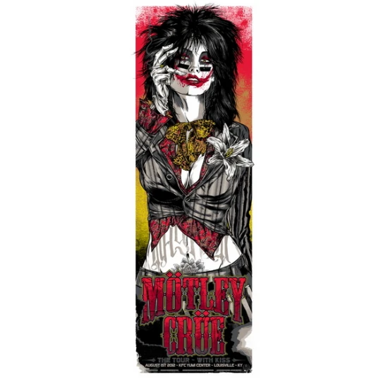 Motley Crue concert poster by Rhys Cooper (SOLD OUT)