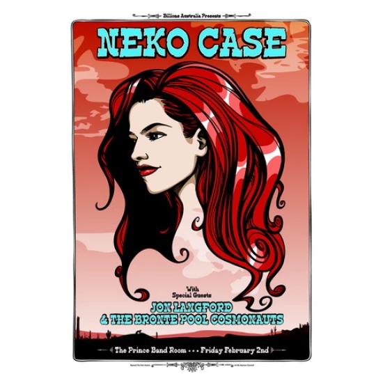 Neko Case Concert Poster by Daymon Greulich