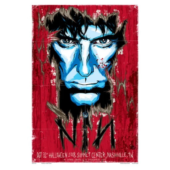 Nine Inch Nails Concert Poster by Rhys Cooper (SOLD OUT)