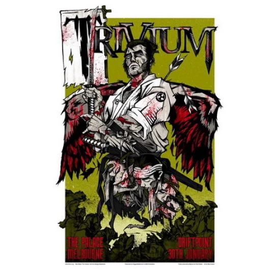 Trivium Concert Poster by Rhys Cooper (SOLD OUT)