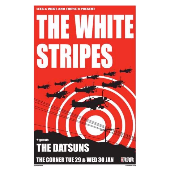 The White Stripes 2002 concert poster