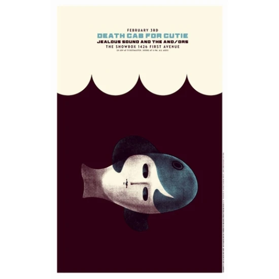Death Cab For Cutie 2001 Concert Poster by Patent Pending